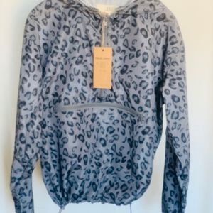 New Thread & Supply Animal Print Windbreaker